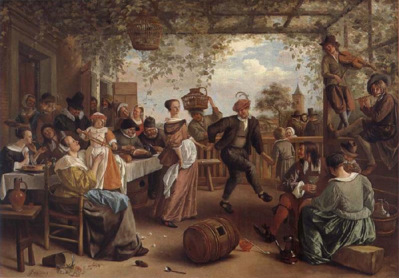 Jan Steen The Dancing couple oil painting image